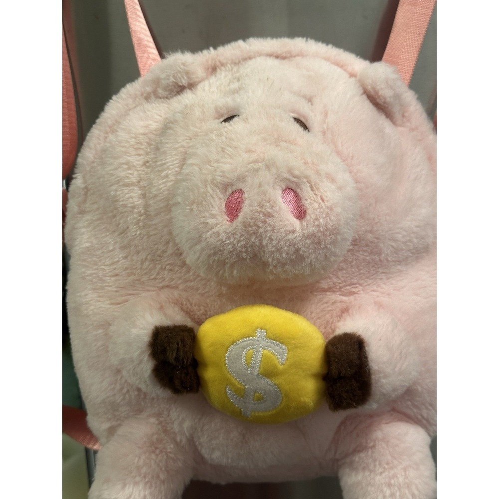 Disney Pixar Toy Story 5 Hamm The Pink Piggy Bank Backpack School Work Accessory